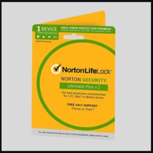 Norton Security Ultimate Plus with LifeLock – 1 Year, 1 Device | Complete Antivirus & Identity Theft Protection